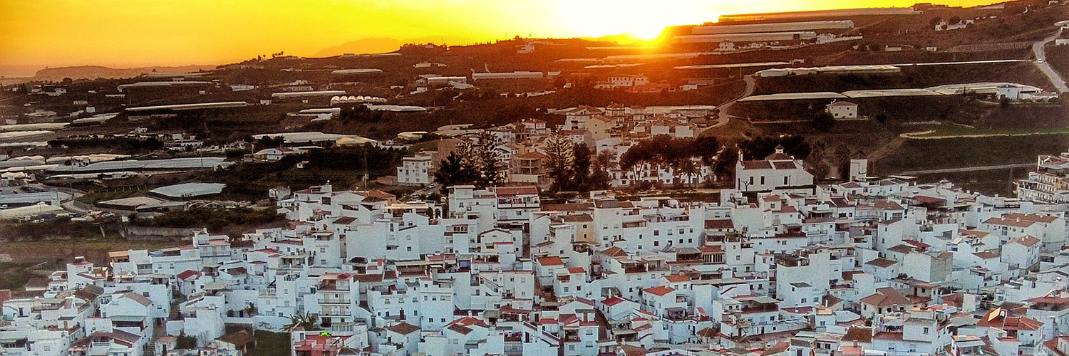 Aerial photo by Jason Elliott of Algorrobo in the Axarquia region to the East of Malaga