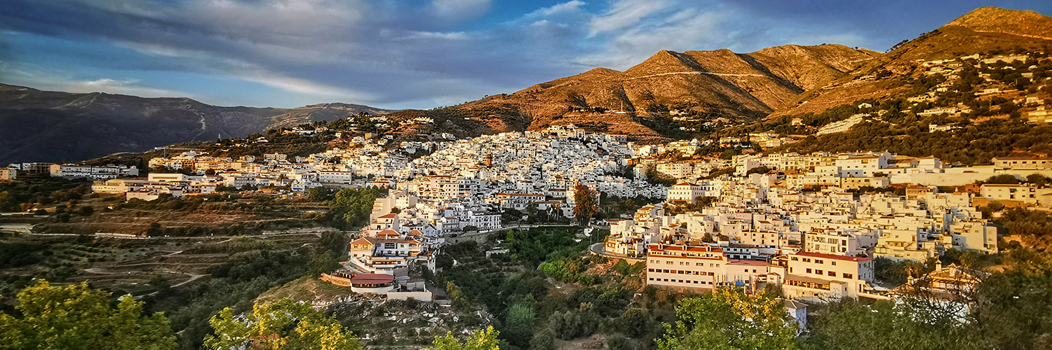 Aerial photo by Jason Elliott of Competa in the Axarquia region to the East of Malaga