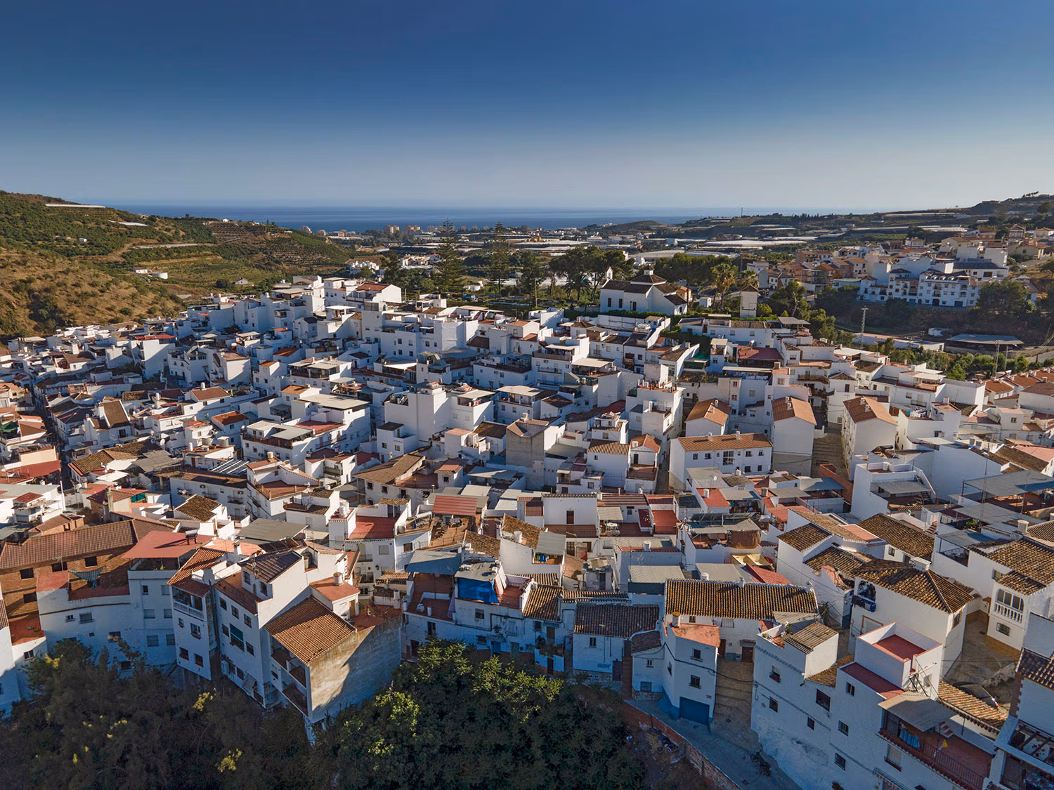 The town of Algorrobo seen from the air. Photo by Jason Elliott.