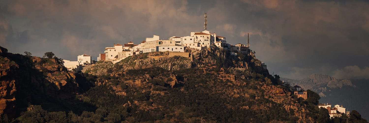A photograph of the beautiful mountain top village of Comares, taken by Jason Elliott for the eastofmalaga.com website.